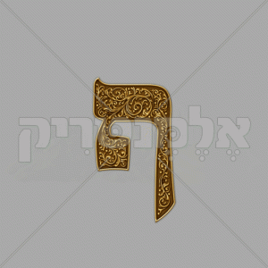 ⁦אדרת חום זהב מעוטר⁩ – תמונה ⁦3⁩